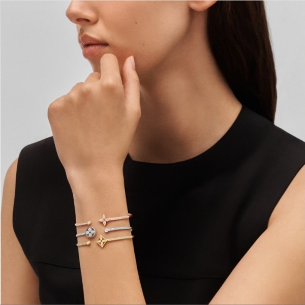 ✨루이비통 여성 골드 팔찌 - Louis vuitton Womens Gold Bangle - acc767x