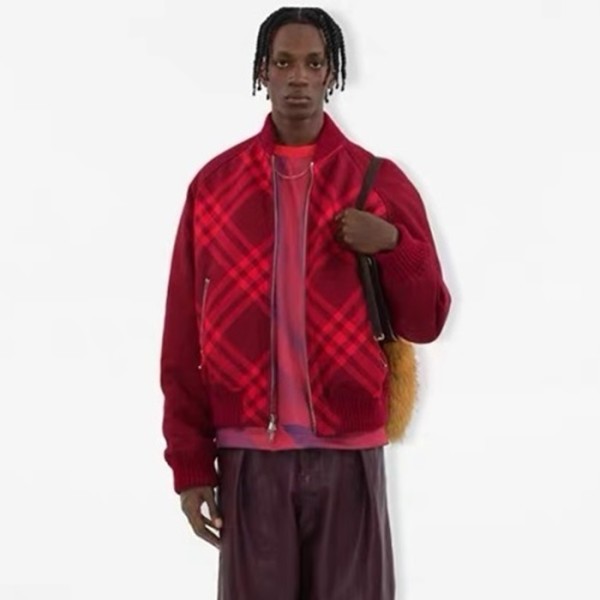 ✨버버리 남성 모던 레드 자켓 - Burberry Mens Red Jackets - bu364x