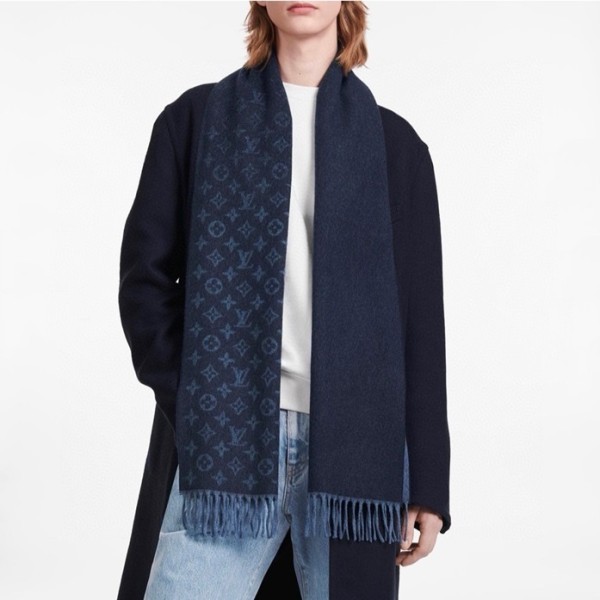 ✨루이비통 남성 네이비 머플러 - Louis vuitton Mens Navy Muffler - acc917x