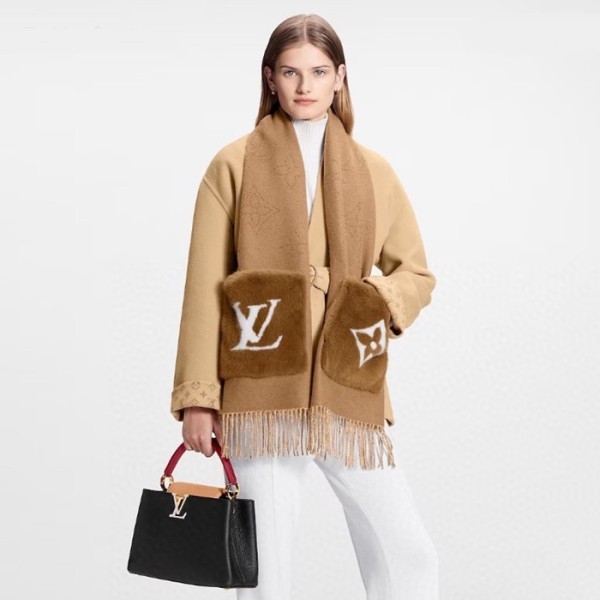 ✨루이비통 여성 카멜 머플러 - Louis vuitton Womens Camel Muffler - acc1142x