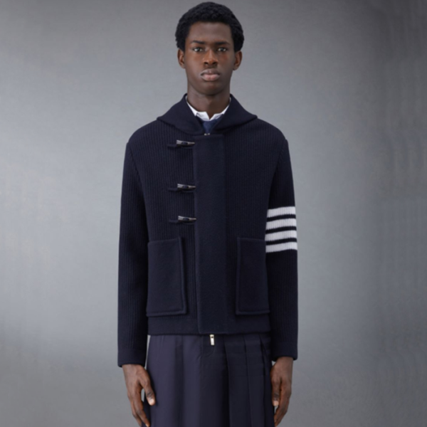 ✨톰브라운 남성 네이비 후드자켓 - Thom Browne Mens Navy Jackets - th142x