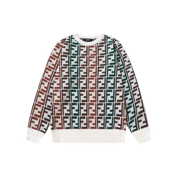 ✨펜디 남성 그린 크루넥 스웨터 - Fendi Mens Green Sweaters - cl98x