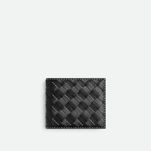 ✨보테가베네타 남성 블랙 반지갑 - Bottega Veneta Mens Black Half Wallets - bvw03x