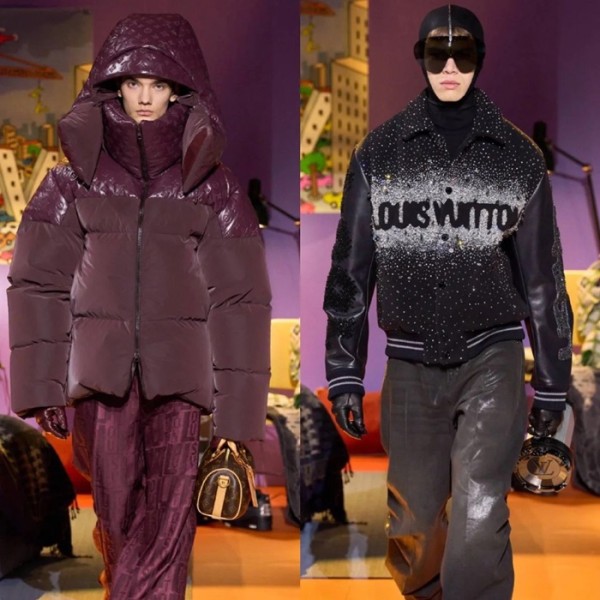 ✨루이비통 남성 버건디 패딩 - Louis vuitton Mens Bugundy Padding - cl126x