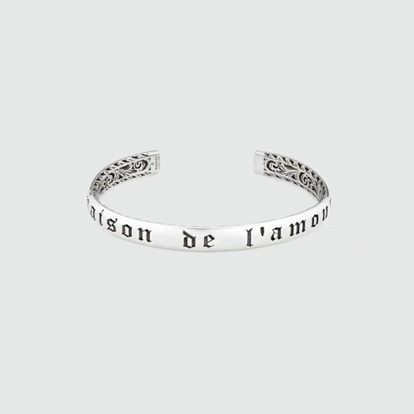 ✨구찌 여성 화이트 골드 팔찌 - Gucci Womens White Gold Bangle - acc1203x