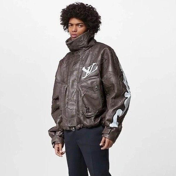 ✨루이비통 남성 브라운 가죽 자켓 - Louis vuitton Mens Brown Jackets - cl128x