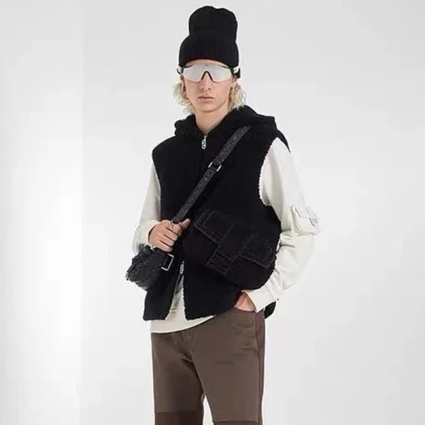 ✨펜디 남성 블랙 베스트 - Fendi Mens Black Vest - fe132x