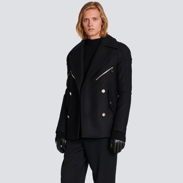 ✨발망 남성 블랙 자켓 - Balmain Mens Black Jackets - cl154x