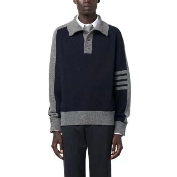 ✨톰브라운 남성 폴로 니트 - Thom Browne Mens Polo Knits - th143x