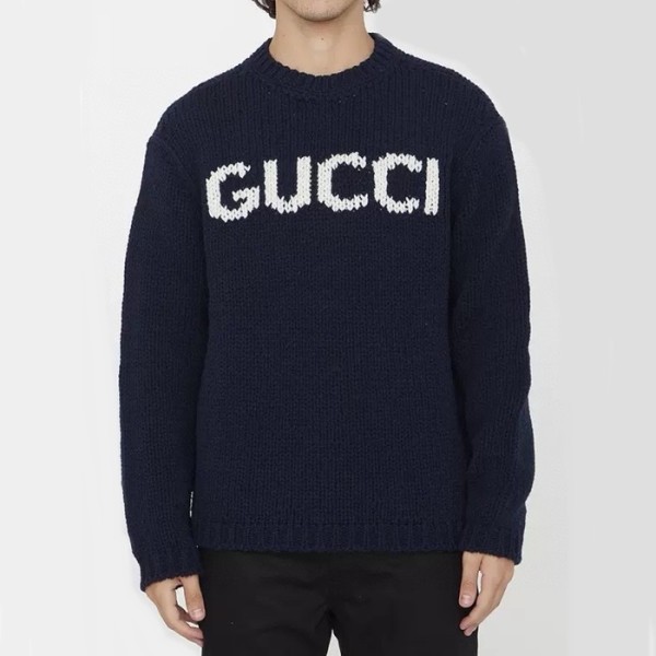 ✨구찌 남성 블랙 크루넥 스웨터 - Gucci Mens Black Sweaters- guc24x
