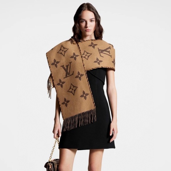 ✨루이비통 여성 카멜 머플러 - Louis vuitton Womens Camel Muffler - acc1327x