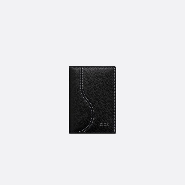 ✨디올 남성 블랙 반지갑 - Dior Mens Black Half Wallets - diw02x
