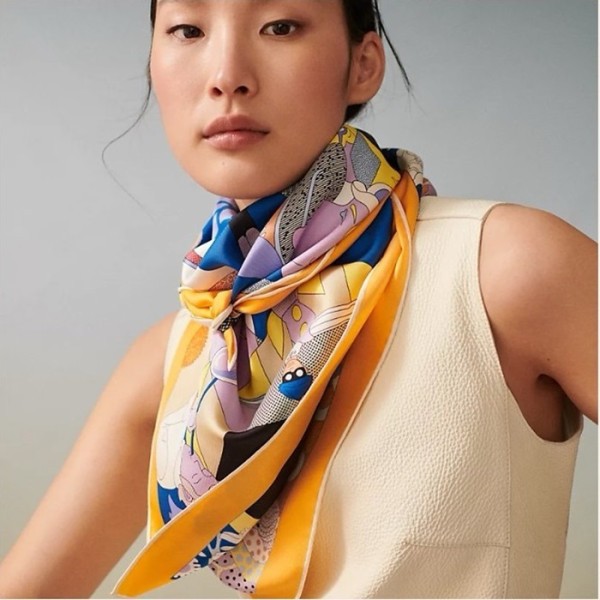 ✨에르메스 여성 오렌지 스카프 - Hermes Womens Orange Scarf - acc1353x