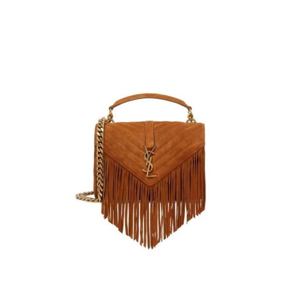 ✨입생로랑 여성 카멜 퀄티드 백 - Saint Laurent Womens Camel College - ysb139x