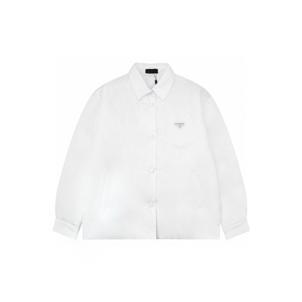 ✨프라다 남성 화이트 자켓 - Prada Mens White Jackets - prc52x