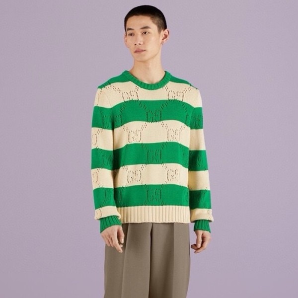 ✨구찌 남성 그린 크루넥 니트 - Gucci Mens Green Knits - guc90x