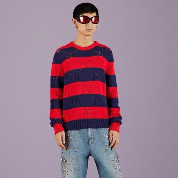 ✨구찌 남성 레드 크루넥 니트 - Gucci Mens Red Knits - guc91x