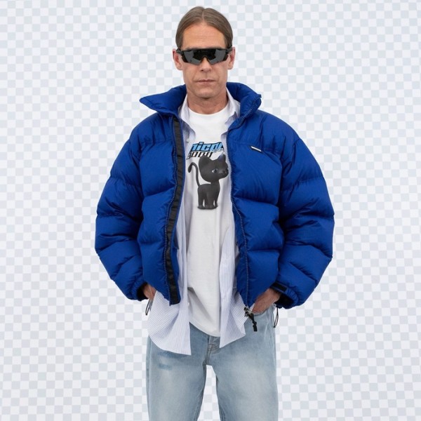 ✨베트멍 남성 모던 블루 패딩 - Vetments Mens Blue Padding - vec96x