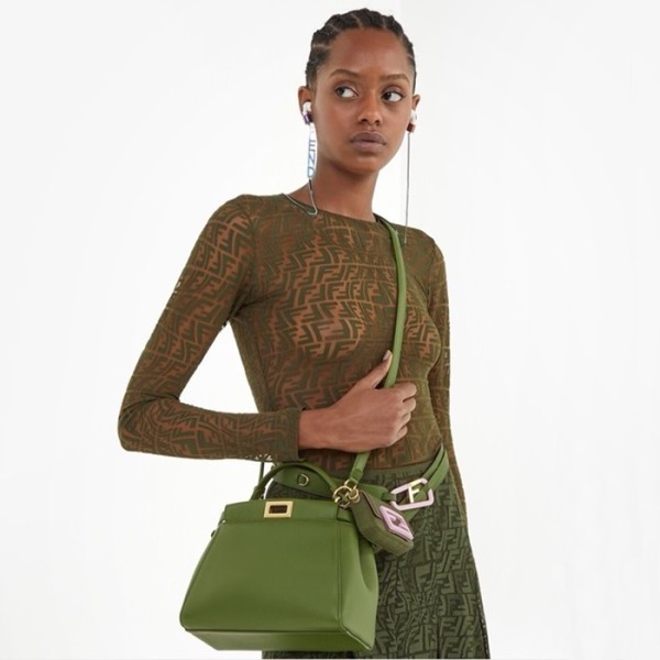 ✨펜디 여성 그린 피카부백 - Fendi Womens Green Peekaboo - feb182x