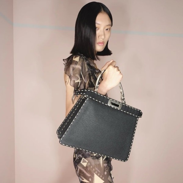 ✨펜디 여성 블랙 피카부 백 - Fendi Womens Black Peekaboo - feb221x