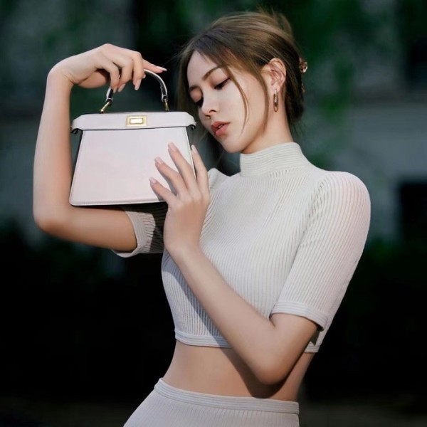 ✨펜디 여성 화이트 피카부 백 - Fendi Womens White Peekaboo - feb253x