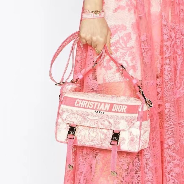 ✨디올 여성 핑크 캠프백 - Dior Womens Pink Camp Bag - dib353x