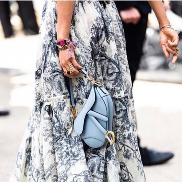 ✨디올 여성 블루 새들백 - Dior Womens Blue Saddle Bag - dib398x