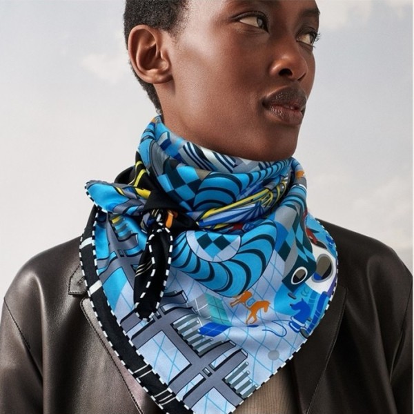✨에르메스 여성 블루 스카프 - Hermes Womens Blue Scarf - acc1546x