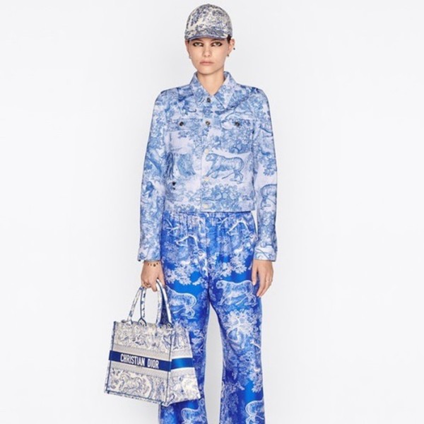 ✨디올 여성 블루 북토트 - Dior Womens Blue Book Tote - dib533x