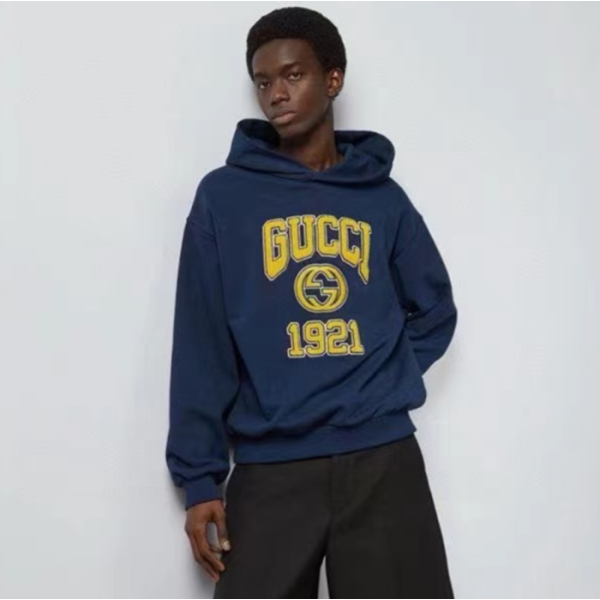 ✨구찌 남성 블루 후드티 - Gucci Mens Blue Hoodie - guc94x