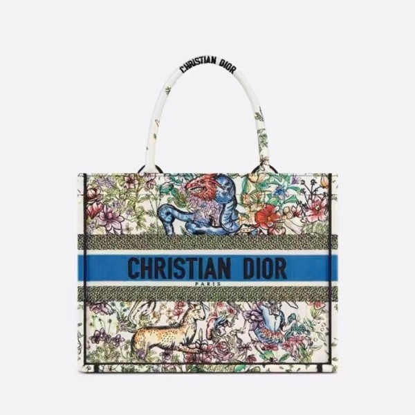 ✨디올 여성 블루 북토트 - Dior Womens Blue Book Tote - dib555x