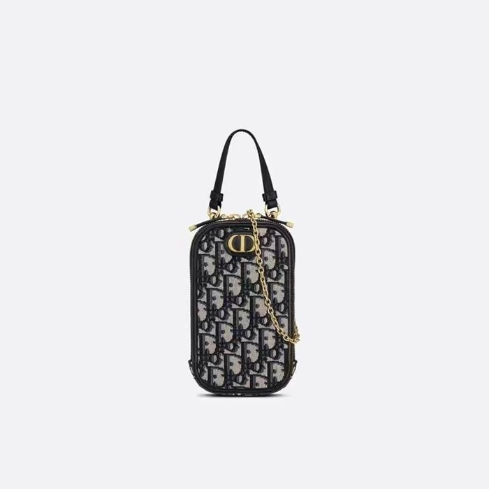 ✨디올 여성 네이비 몽테뉴 폰백 - Dior Womens Navy Phone Bag - dib573x