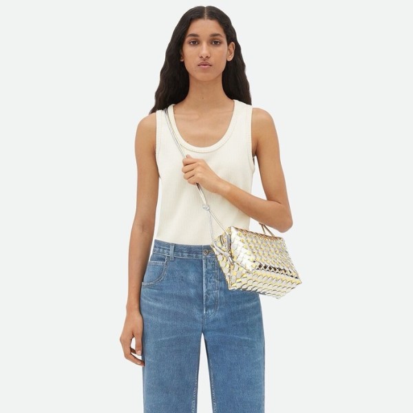 ✨보테가 베네타 여성 골드 크로스 백 - Bottega Veneta Womens Cross Bag - bvb614x
