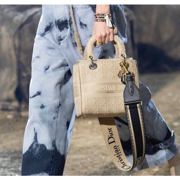 ✨디올 여성 베이지 레이디 백 - Dior Womens Beige Lady Bag - dib640x