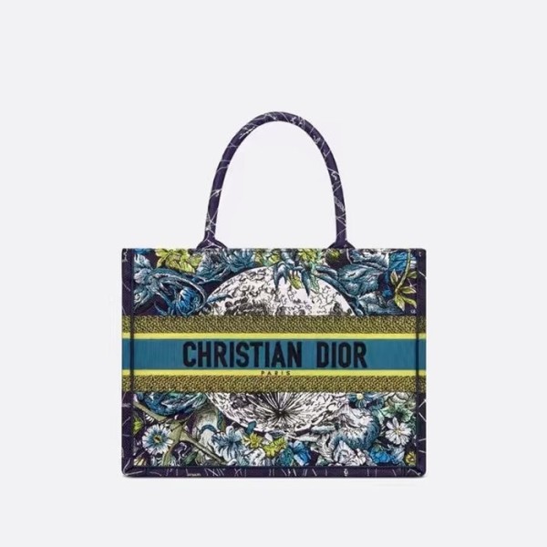 ✨디올 여성 블루 북토트 - Dior Womens Blue Book Tote - dib653x
