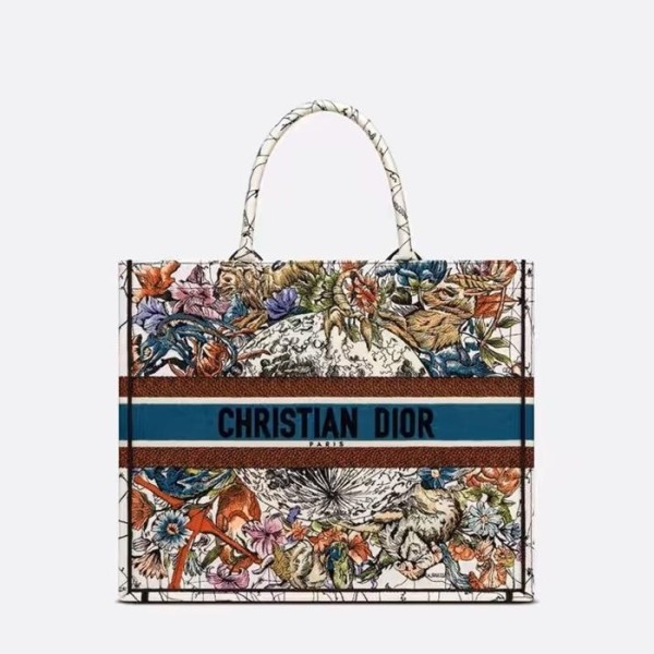✨디올 여성 블루 북토트 - Dior Womens Blue Book Tote - dib655x