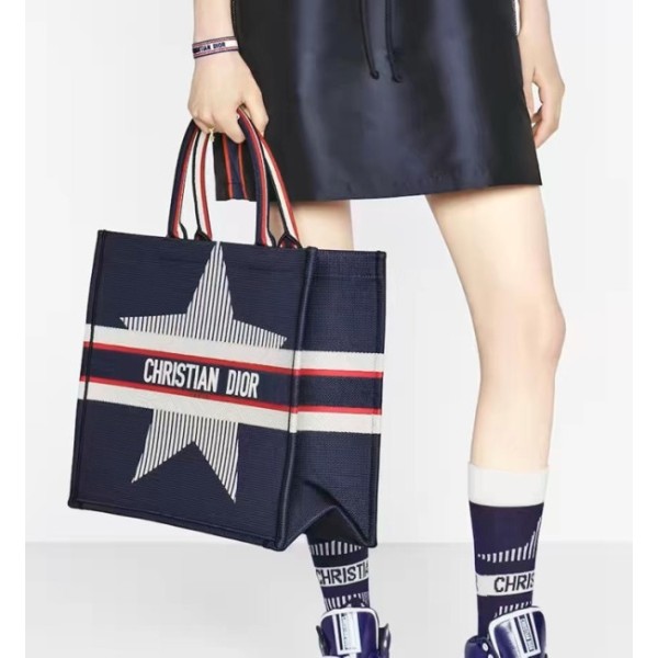 ✨디올 여성 네이비 북토트 - Dior Womens Navy Book Tote - dib687x