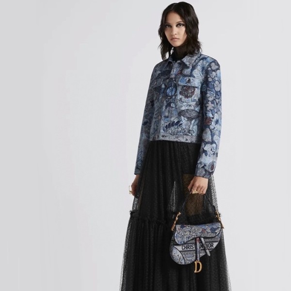 ✨디올 여성 블루 새들백 - Dior Womens Blue Saddle Bag - dib706x