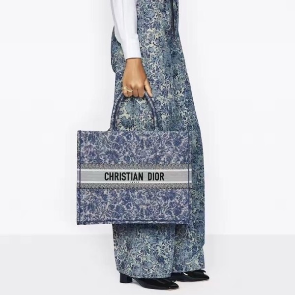 ✨디올 여성 블루 북토트 - Dior Womens Blue Book Tote - dib755x