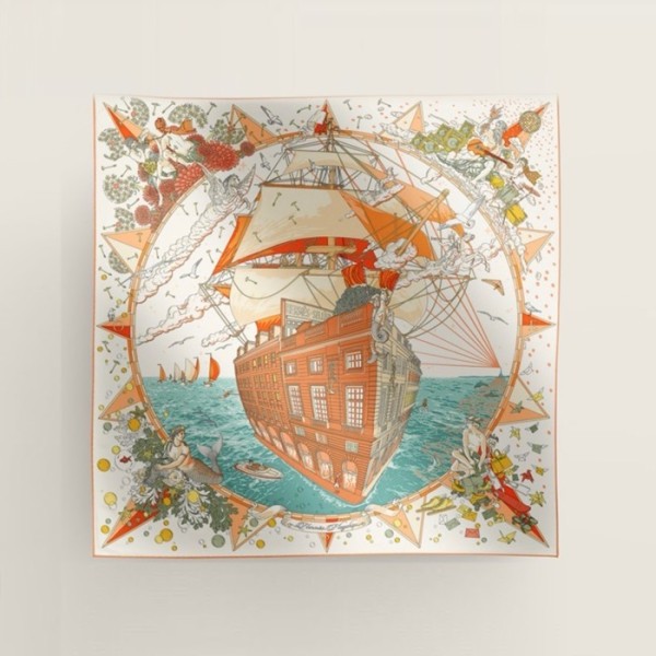 ✨에르메스 여성 화이트 스카프 - Hermes Womens White Scarf - acc1611x