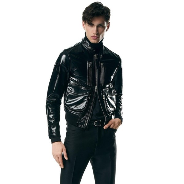✨톰포드 남성 블랙 가죽 자켓 - Tom Ford Mens Black Jackets - toc149x