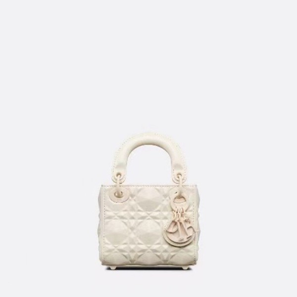 ✨디올 여성 화이트 미니 레이디 백 - Dior Womens White Lady Bag - dib784x