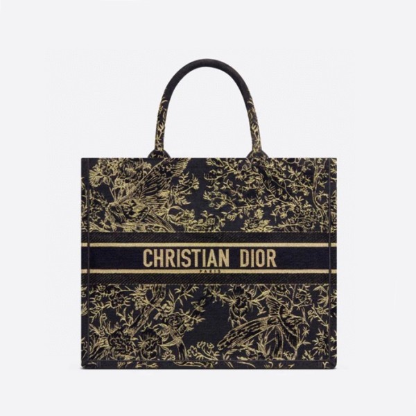 ✨디올 여성 블랙 북토트 - Dior Womens Black Book Tote - dib843x