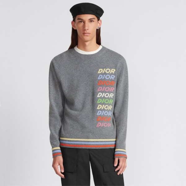 ✨디올 남성 그레이 니트 - Dior Mens Gray Knitwear - dic212x