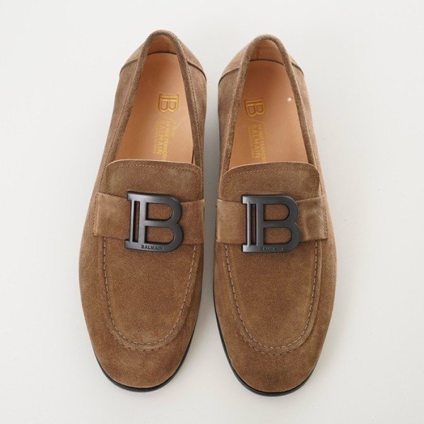 ✨발망 남성 카멜 로퍼 - Balmain Mens Camel Loafer - bas47x
