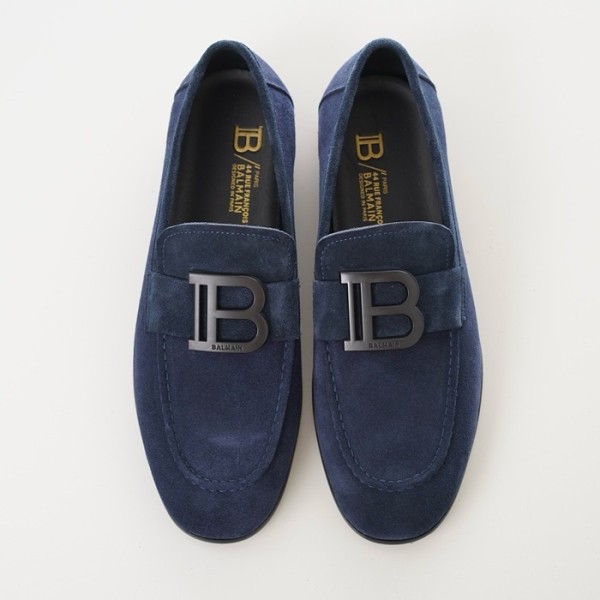 ✨발망 남성 네이비 로퍼 - Balmain Mens Navy Loafer - bas48x