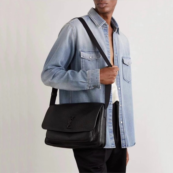 ✨입생로랑 남성 블랙 니키백 - Saint Laurent Mens Black Niki Bag - ysb923x