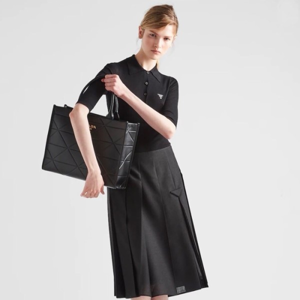 ✨프라다 여성 블랙 롱 스커트 - Prada Womens Black Long Skirts - prc236x