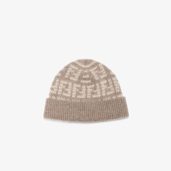 ✨펜디 남/녀 베이지 비니 - Fendi Unisex Beige Beanie - acc1707x