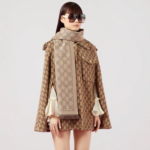 ✨구찌 여성 카멜 스카프 - Gucci Womens Camel Scarf - acc1722x